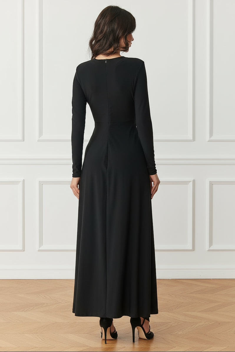  Long dress model 220464 Makadamia 